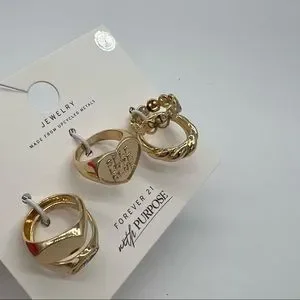 Forever 21 Jewelry Nwt Forever Rings Self Love Club Evil Eye